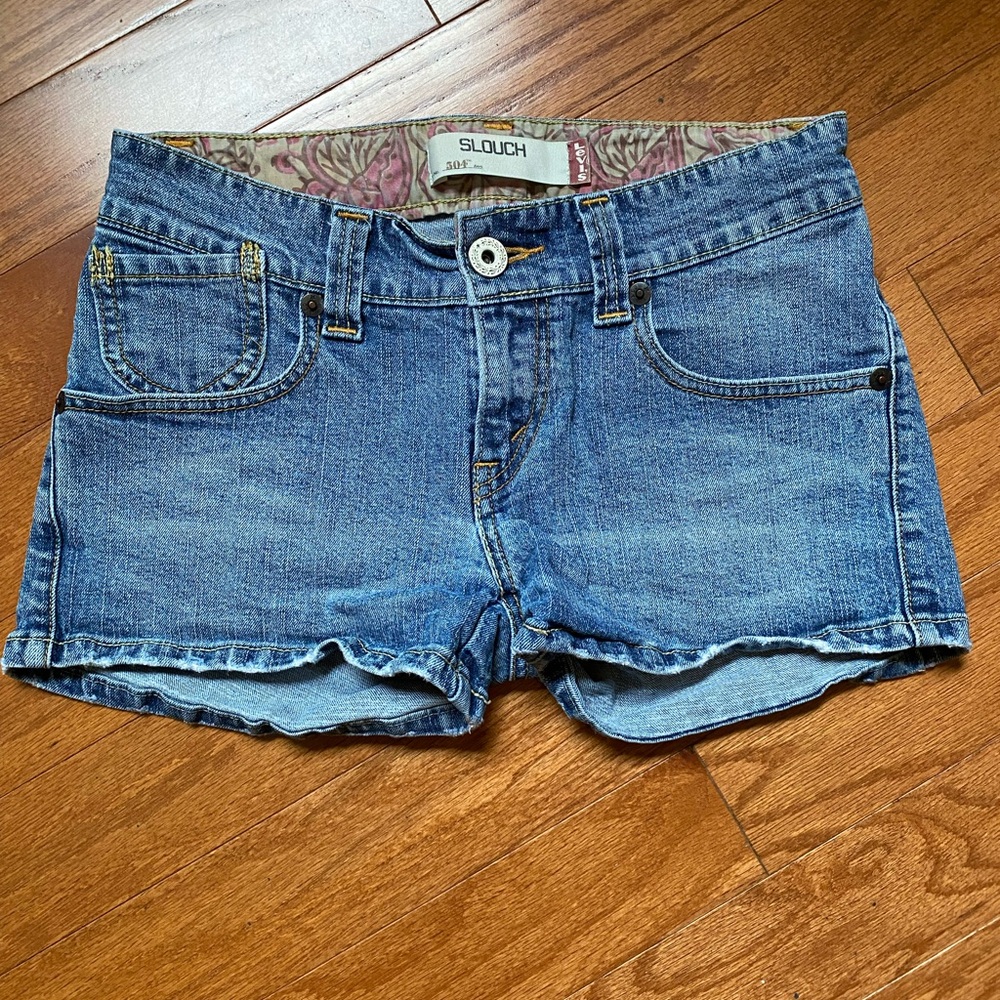 Levi's Blue Jean Shorts Classic Cut-Off Style